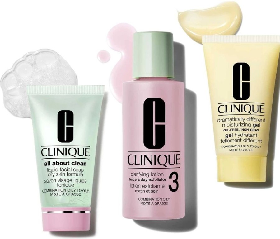 Soin Clinique Coffret | Clinique Basic 3 Temps Type 3 Kit Decouverte Routine