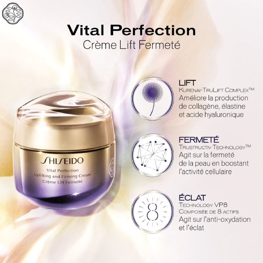 Soin Shiseido Soin Anti-Age | Shiseido Vital Perfection Creme Jour Lift Fermete Spf 30