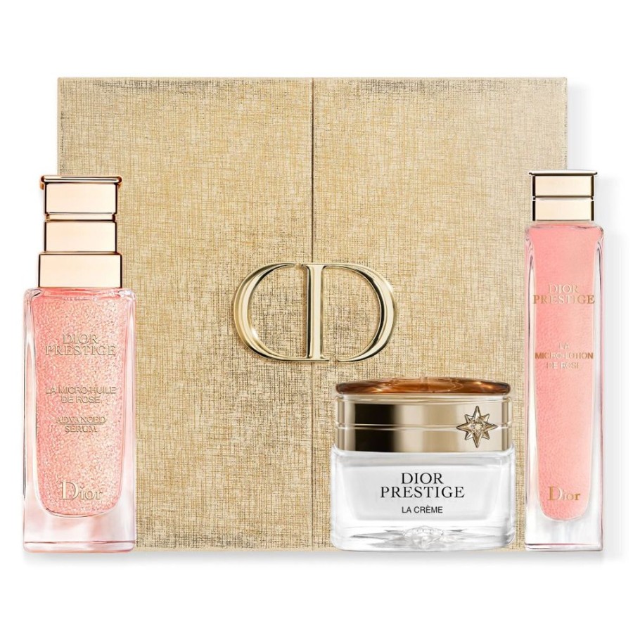 Soin DIOR Soin Anti-Age | Dior Coffret Dior Prestige Le Rituel De Soin Regenerant D'Exception Lotion, Serum Et Creme