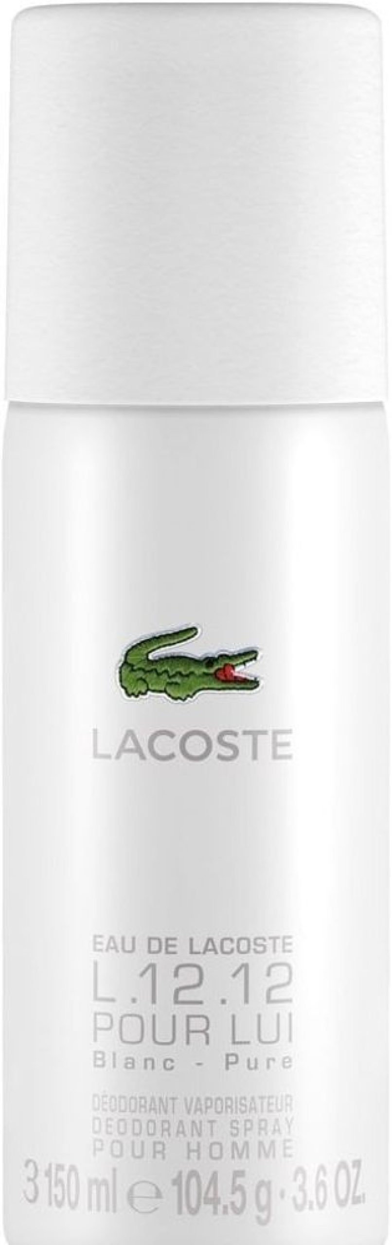 Parfum Homme Lacoste Spray | Lacoste Eau De Lacoste L.12.12 Blanc Deodorant Spray