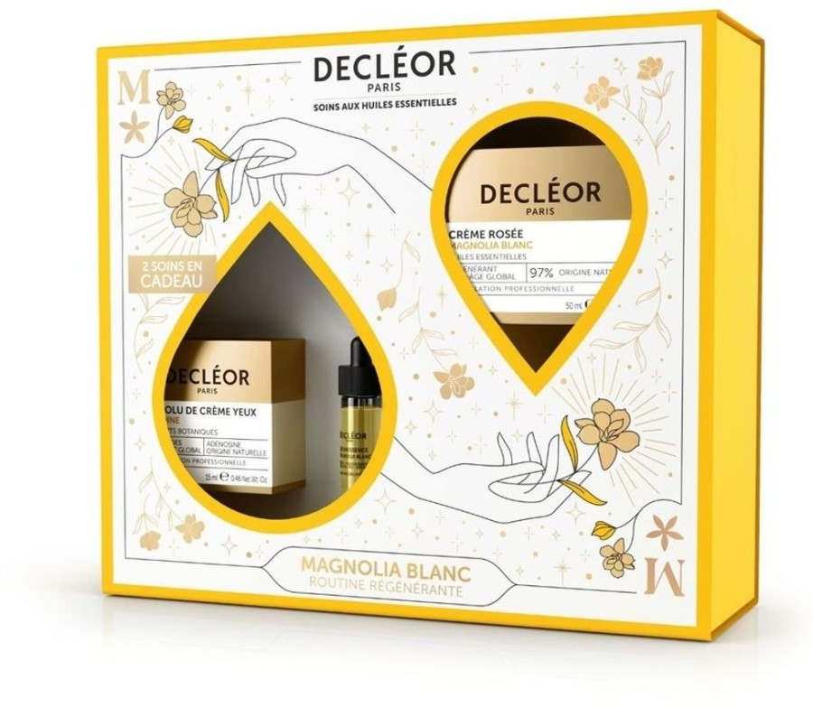 Soin Decléor Coffret | Decleor Coffret Magnolia Blanc Routine Regenerante