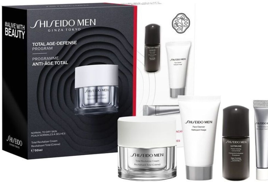 Soin Shiseido Anti-Age | Shiseido Coffret Soin Homme Programme Anti-Age Total