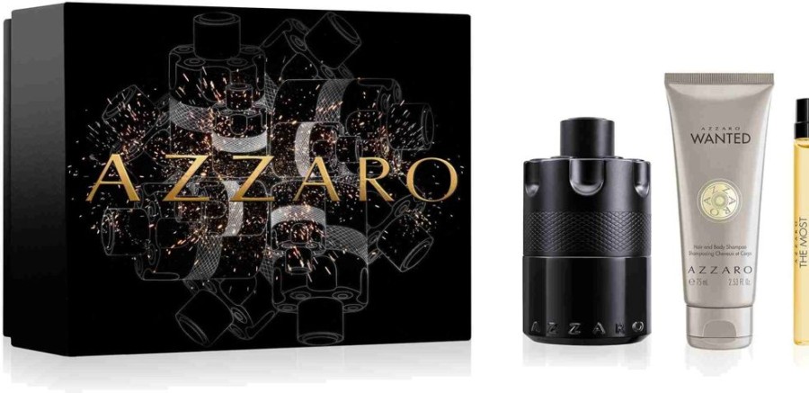 Parfum Homme Azzaro Coffret Masculin | Azzaro Coffret Parfum The Most Wanted