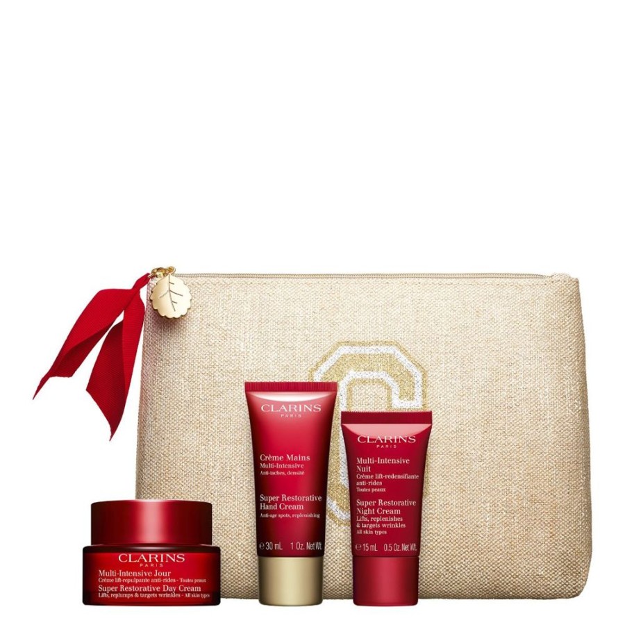 Soin Clarins Soin Anti-Age | Clarins Coffret Multi Intensive Jour Mes Essentiels Anti-Rides & Densite