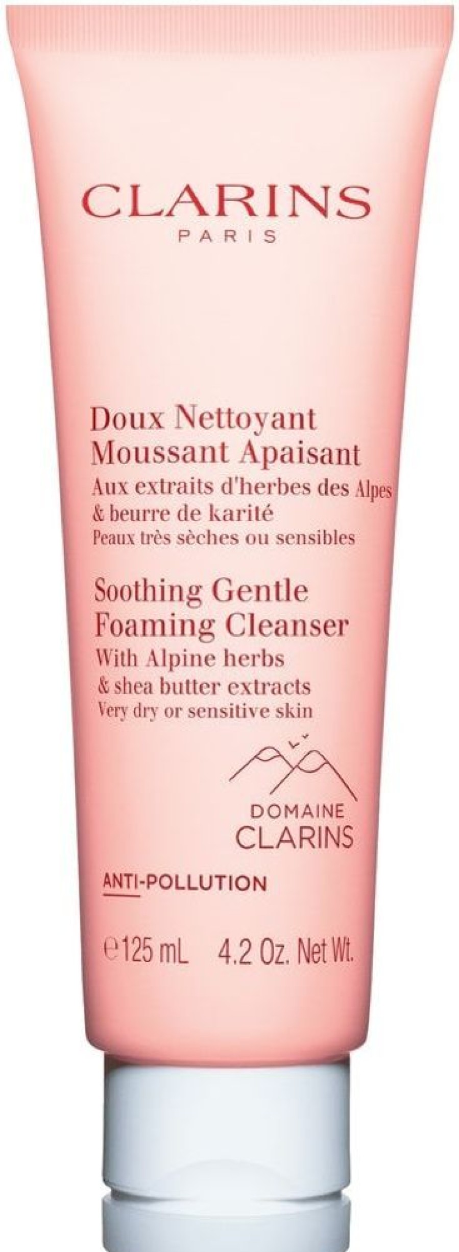 Soin Clarins Demaquillant / Nettoyant | Clarins Doux Nettoyant Moussant Apaisant Peaux Tres Seches Ou Sensibles