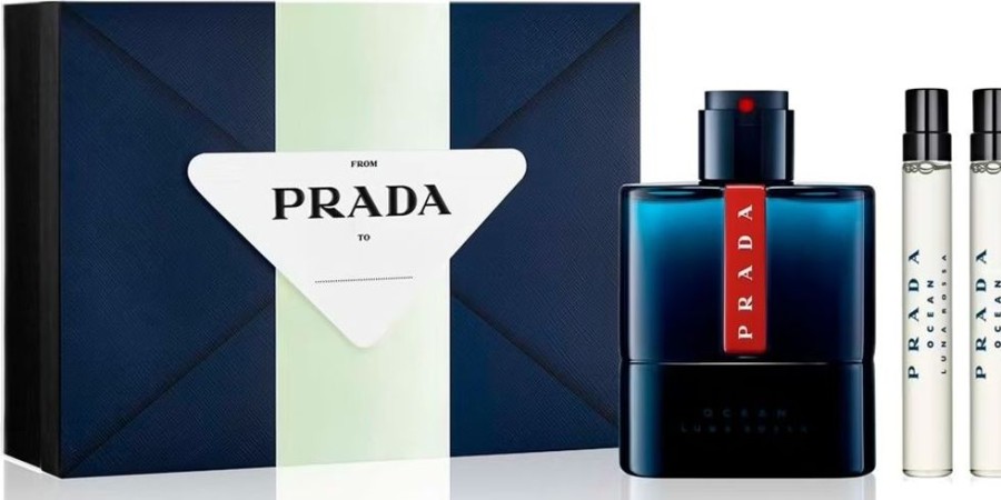 Parfum Homme Prada Coffret Masculin | Prada Coffret Eau De Toilette Luna Rossa Ocean