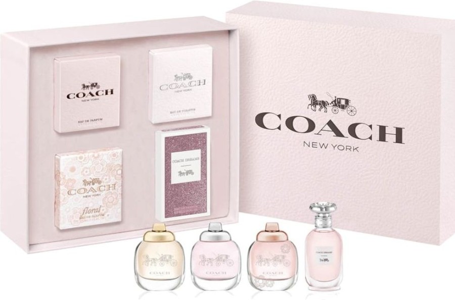 Parfum Femme Coach Coffret Feminin | Coach Coffret 4 Miniatures Coach Pour Femme