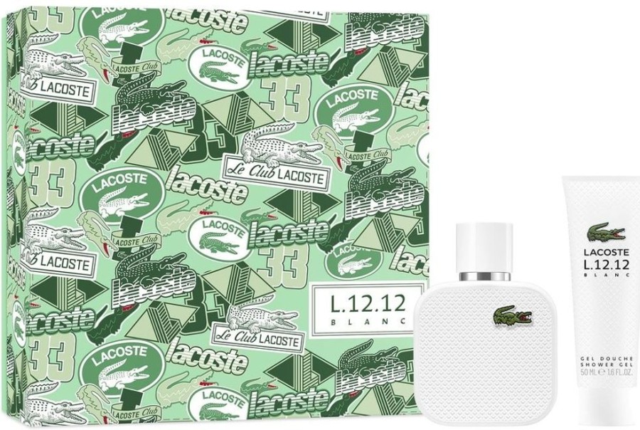 Parfum Homme Lacoste Coffret Masculin | Lacoste Coffret Parfum Eau De Lacoste L.12.12 Blanc