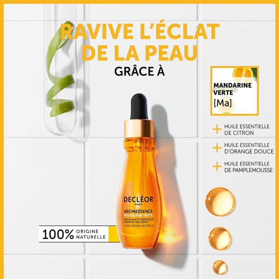 Soin Decléor Serum | Decleor Aromessence Serum-Huiles Essentielles Mandarine Verte