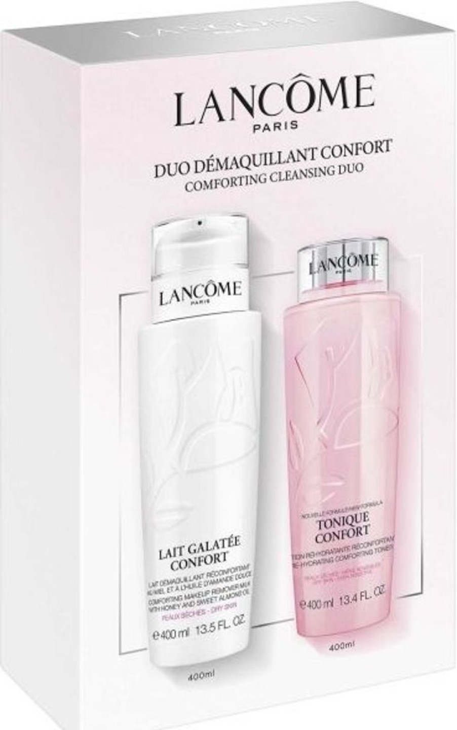 Soin Lancôme Demaquillant / Nettoyant | Lancome Coffret Duo Demaquillant Confort Lait Galatee Confort + Tonique Confort