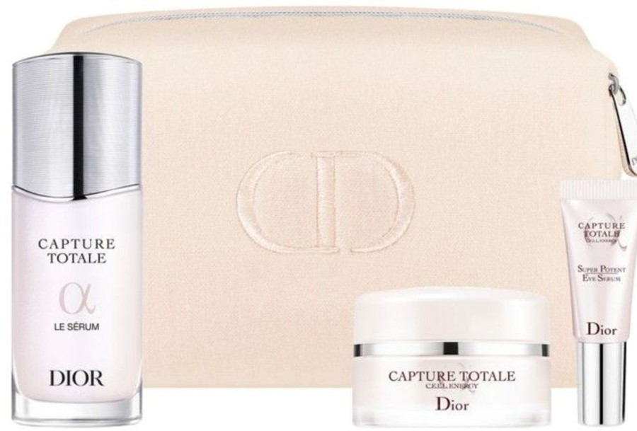 Soin DIOR Soin Anti-Age | Dior Coffret Serum Capture Totale 3 Produits Soin Anti-Age