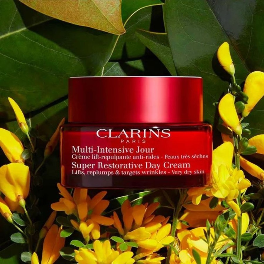 Soin Clarins Soin Anti-Age | Clarins Multi-Intensive Creme Jour Lift Repulpante Anti-Rides - Peaux Tres Seches