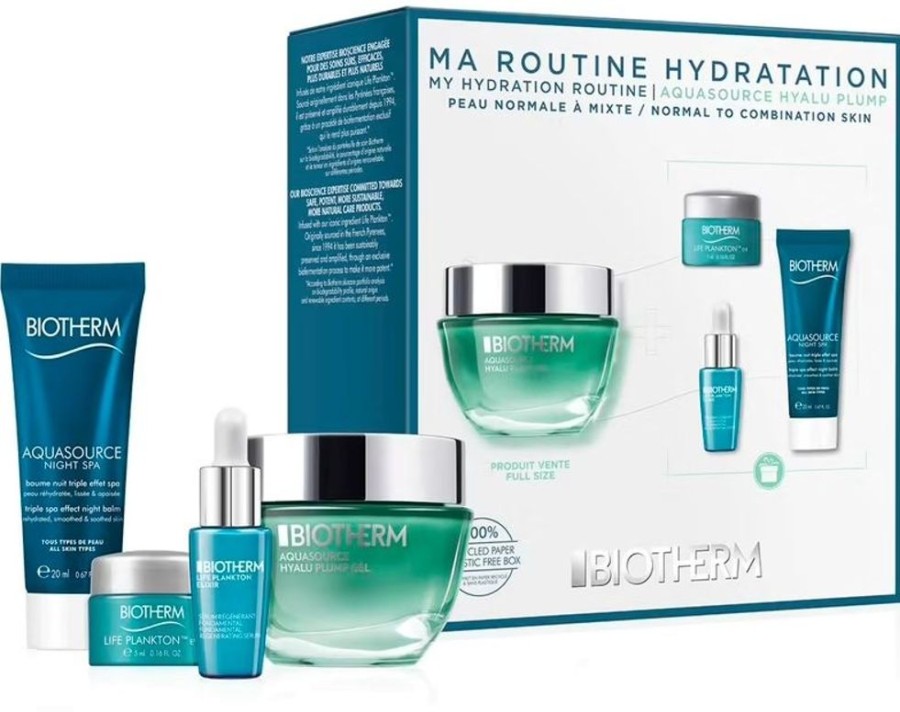 Soin Biotherm Coffret | Biotherm Coffret Aquasource Hyalu Plump Gel