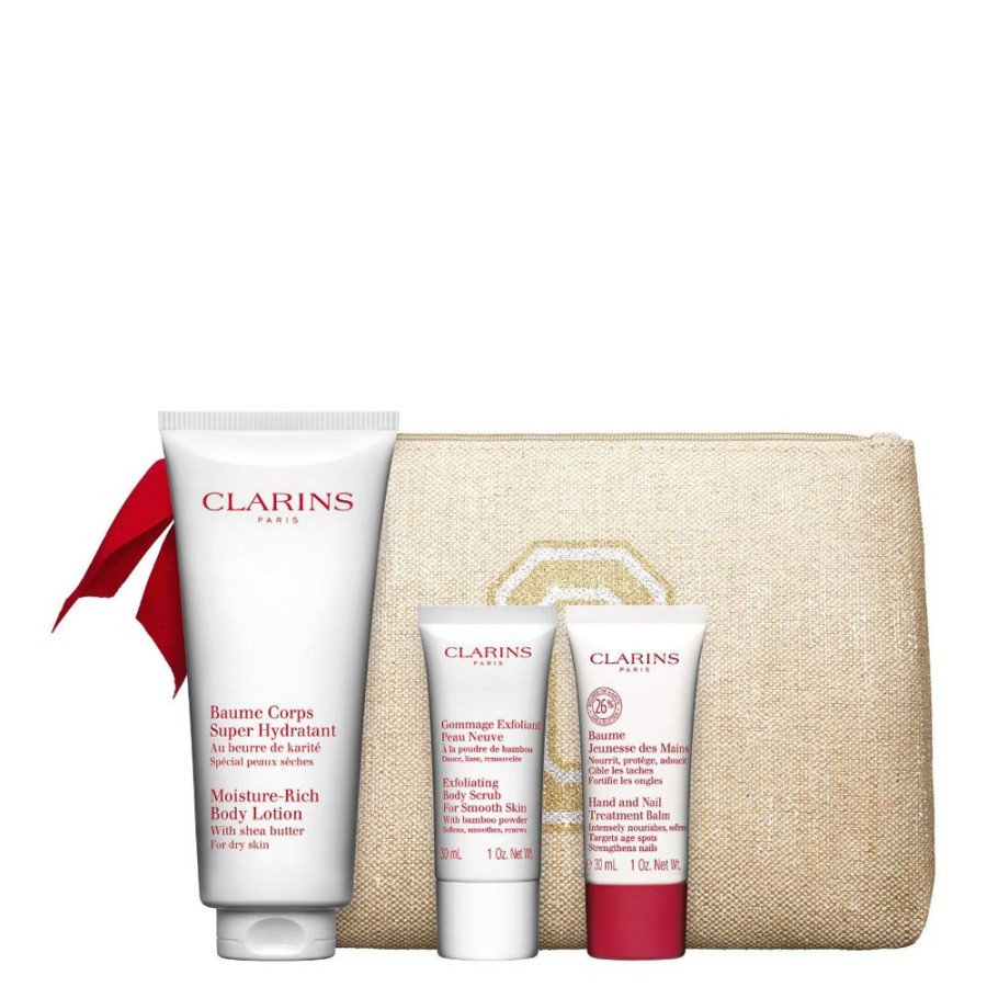 Soin Clarins Hydratant | Clarins Coffret Baume Corps Super Hydratant Programme Hydratation Corps