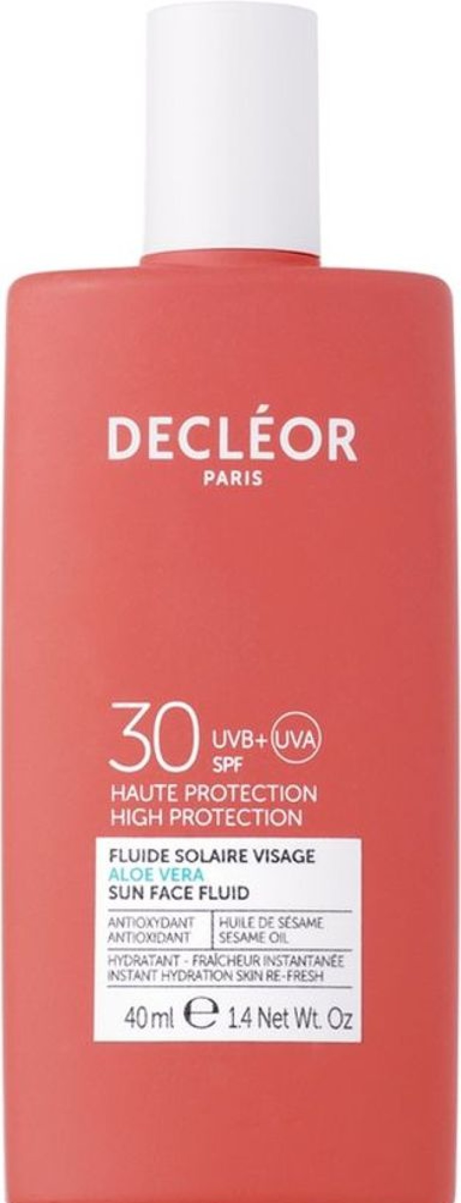 Soin Decléor Protection Visage | Decleor Fluide Solaire Visage Spf 30 Aloe Vera