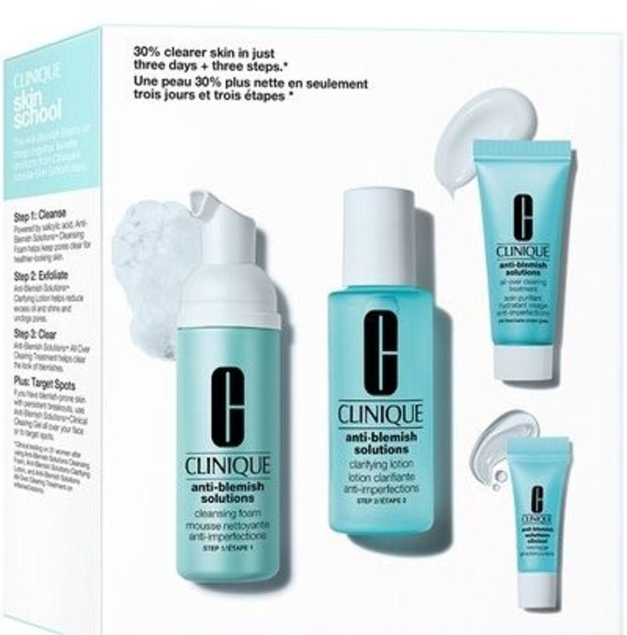 Soin Clinique Coffret | Clinique Kit Anti-Blemish Basics Coffret 4 Produits