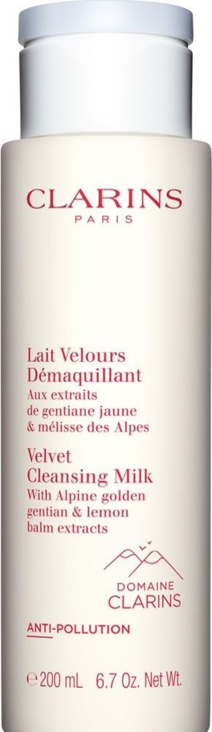 Soin Clarins Demaquillant / Nettoyant | Clarins Lait Velours Demaquillant Aux Extraits De Gentiane Jaune & Melisse Des Alpes