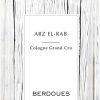 Parfum Homme Berdoues Eau De Parfum | Berdoues Arz-El-Rab Collection Grands Crus