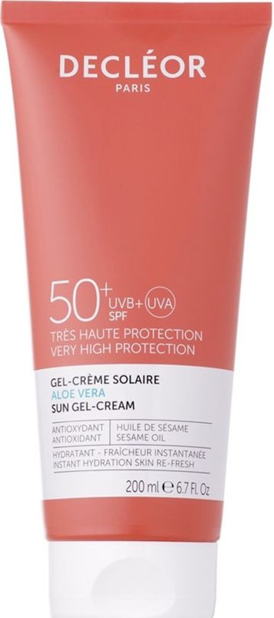 Soin Decléor Protection Corps | Decleor Gel-Creme Solaire Corps Spf 50+ Aloe Vera