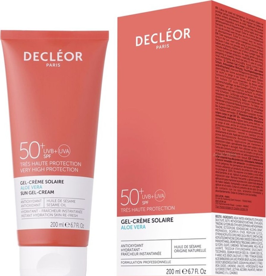 Soin Decléor Protection Corps | Decleor Gel-Creme Solaire Corps Spf 50+ Aloe Vera