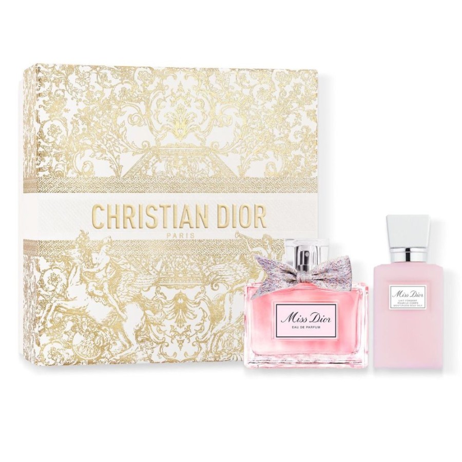 Parfum Femme DIOR Coffret Feminin | Dior Coffret Cadeau Miss Dior Eau De Parfum Et Lait Pour Le Corps - Notes Florales