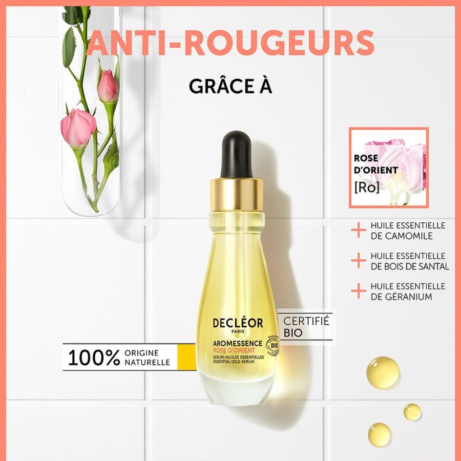 Soin Decléor Serum | Decleor Aromessence Serum-Huiles Essentielles Rose D'Orient